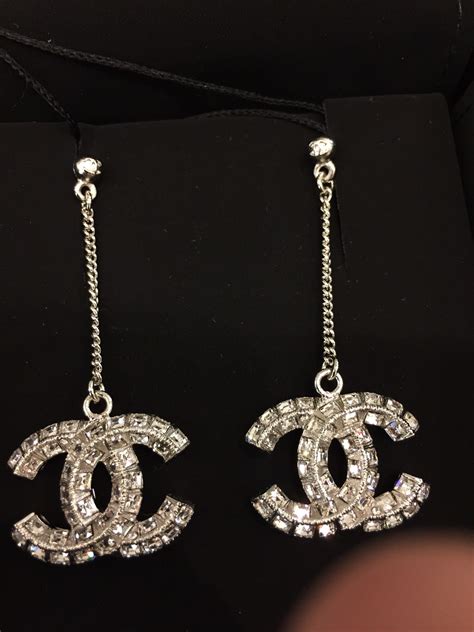 cheap chanel earrings replica|chanel drop earrings etsy.